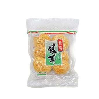 Unbleached Dried Snow Fungus Tremella Fuciformis - White Jelly Mushroom - Culinary Edible Fungus for Soups & Desserts 250g