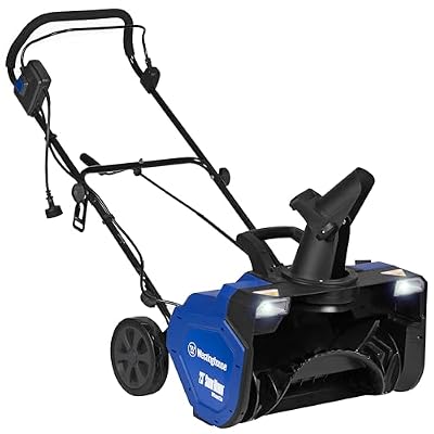 Westinghouse WSnow23 Walk Behind Corded Electric Snow Blower, Dual LED Lights, 23-inches Wide, 120V, 1800W, 15 Amp Motor