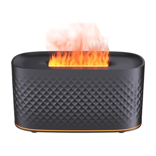 Humidificador difusor de llama, difusor de aromaterapia de llama - Humidificador de aromaterapia de apagado automático, decoración de oficina en casa, difusor de fuego
