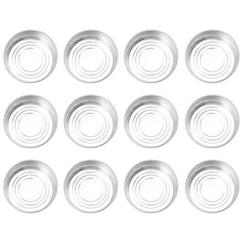 Recipiente de cera de aluminio resistente al óxido y fácil de operar para velas DIY, 100 piezas