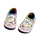 Baby Boys Girls Water Shoes Infant Barefoot Quick -Dry Anti- Slip Aqua Sock for Beach Swim Pool Animal world/18-24 Months M US Infant