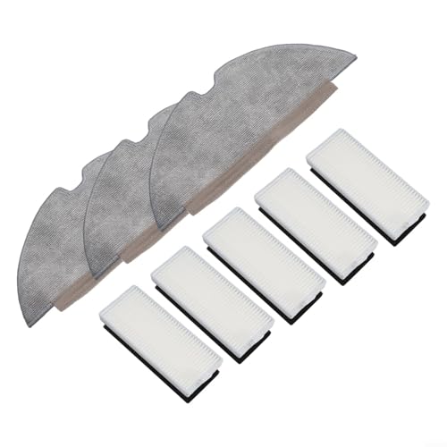5pcs Filters With 3pcs Mop Cloths For Replacement Kit Accessories Vacuum Cleaner Mop Cloths Accessories
