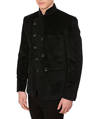 Image of WINTAGE Men's Velvet Grandad Collar Blazer