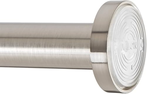 Miniatura 4 de Ivilon Barra de tensión para cortina de ducha - Barra de tensión con resorte ajustable para cortinas de ducha, baño o ventanas, fácil de instalar,