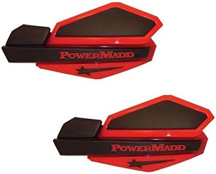 Powermadd Snowmobile MX XC Star Handguards Black/Red