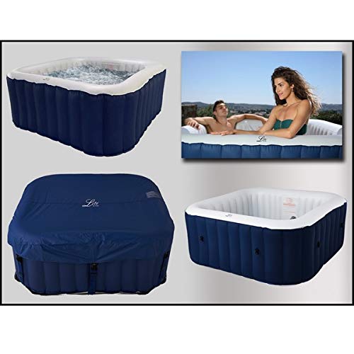 Bagno Italia Minipiscina gonfiabile idromassaggio 185 cm auto gonfiante per 5 6 persone 132 getti spa relax giardino Mspa