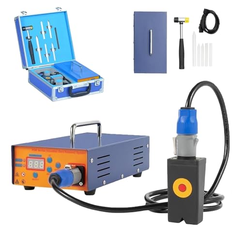 Kit de Reparación de Abolladuras sin Pintura para Autos, Herramienta Magnética para Eliminar Abolladuras, 1380 W, Profesional, con Pantalla Digital, Potencia Ajustable, para Eliminar Abolladuras