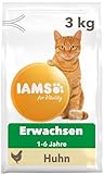 IAMS for Vitality Katzenfutter trocken Huhn - Trockenfutter für Katzen im Alter von 1-6 Jahren, 3 kg (1er Pack)