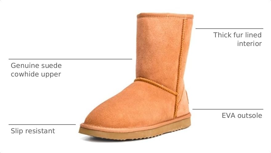 Image of AUSLAND Women's Classic Winter Snow Boots
