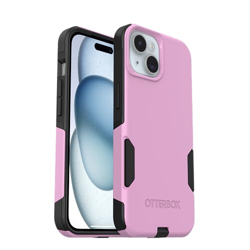 OtterBox iPhone 16e, 15, 14, & 13 �R�~���[�^�[�V���[�Y�P�[�X - ���x���_�[�G�N���v�X(�s���N&�u���b�N) - �X����&�^�t - �|�P�b�g�t�����h���[ - �|�[�g�ی�