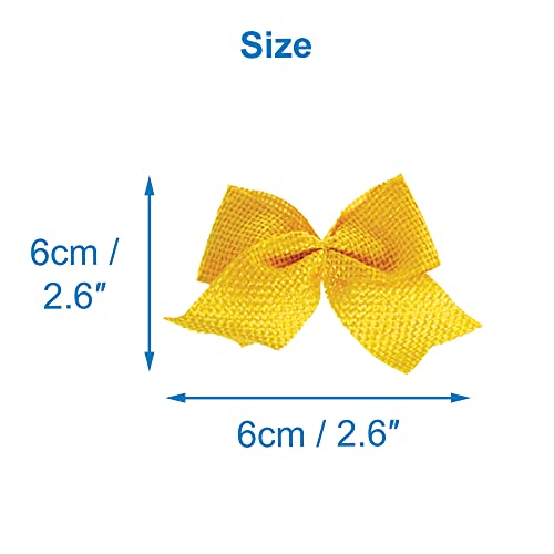 Baker Ross FX493 Pastel Burlap Bows - Pack of 24, Craft Bows for Arts and Crafts - Image 4