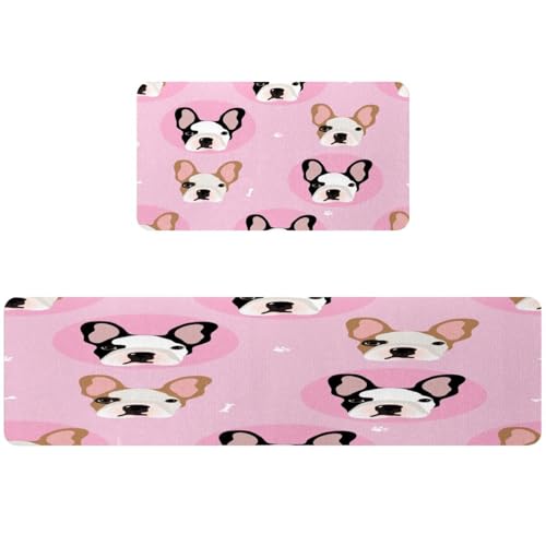 Alfombra de cocina absorbente y lavable con base antideslizante juego de 2 2