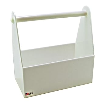 165024 حامل زجاجة أمان HDPE Lab مع حجرة داخلية واحدة ، 13.75 "الطول &times; 6.75" العرض &times; 6 "الارتفاع