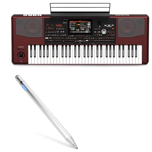 BoxWave Stylus Pen Compatible with Korg Pa1000 - AccuPoint Active Stylus, Electronic Stylus with Ultra Fine Tip - Metallic Silver