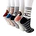 5 Paires Femmes Chaussettes chaudes femme hiver en Coton Chaussettes Mignonnes Motif à Animaux Chat Chien Chaussettes pour femme,taille 22/25 cm,Multicolore