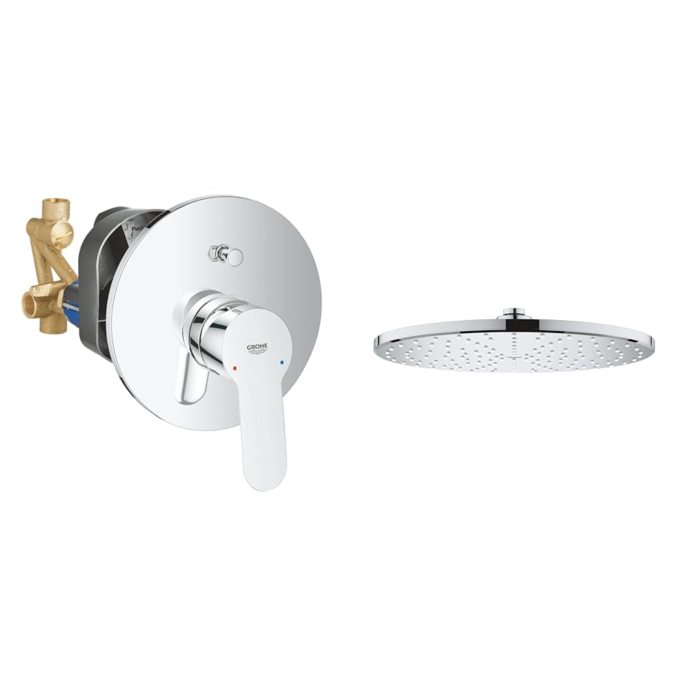 Grohe Bauedge Ankastre Banyo Bataryası+ Rainshower 31 cm Tepe Duşu Seti