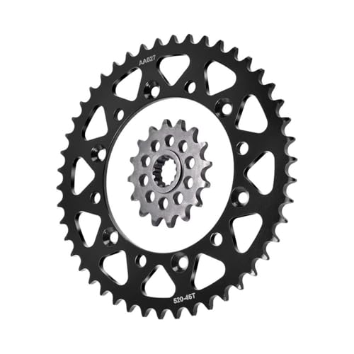 Pignon 16T et couronne 46T pour réparer la moto XJ6