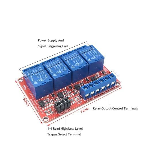 Module relais 12V déclenchement haut bas pour isolation galvanique - 4