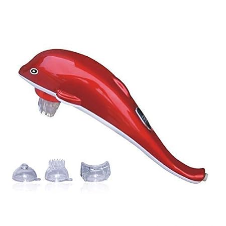 Ravi Fashion Dolphin Fish Handheld Massager Machine with Vibration, Magnetic, Far Infrared Therapy to Aid in Pain and Stress Relief For Men and Women big size power source from directly to Plug in