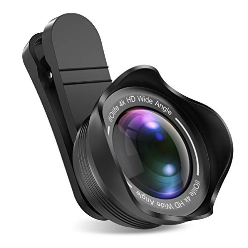 Phone-Camera-Lens-iPhone-Lens, 2 in 1 Lens Kit 0.6X Wide Angle Lens, 20X Macro Lens for iPhone, Pixel, Samsung Galaxy, Android