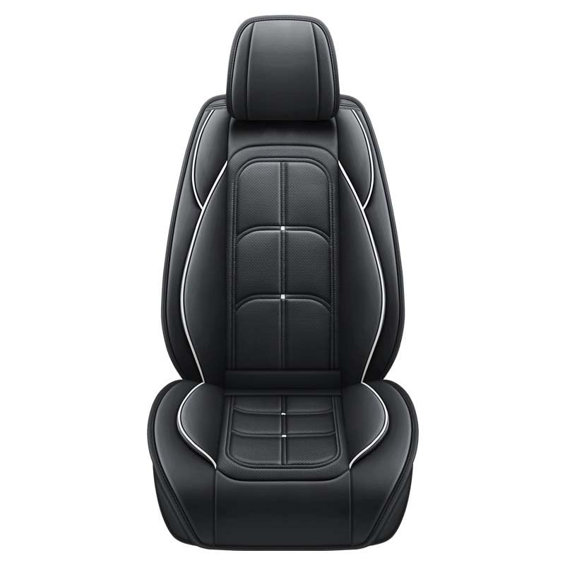 Housse de siège auto universelle cuir PU ensemble complet couvre coussin voiture standard