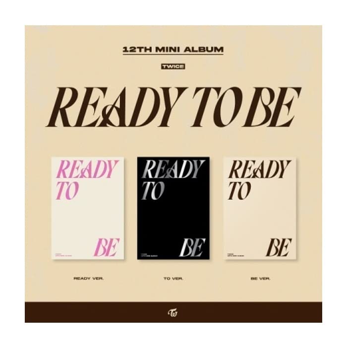 TWICE READY TO BE 12 Mini álbum CD+POB+Póster plegable en paquete+Photobook+Postal+Tarjeta fotográfica de mensaje+Tarjeta fotográfica+Seguimiento