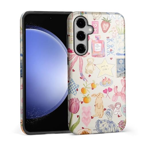 Coque Galaxy S24 anti-choc et anti-rayures au design patchwork