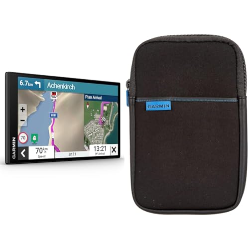 Garmin Camper 795, EU MT-D - GPS pour Camping-Cars et caravanes, 010-02747-10, Noir & 010-11917-00 Housse pour Appareil GPS 7