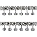 Yootones 12 String Guitar Metal Tuning Pegs Machine Heads Tuning Keys 6R6L Tuners 1:14 Compatible with 12 String Acoustic Guitars Chrome Plated