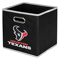 Franklin Sports NFL Houston Texans Faltbarer Aufbewahrungsbehälter, NFL Faltwürfel, Aufbewahrungsbehälter, passend für Mülleimer, Stoff, NFL-Team, Aufbewahrungswürfel, Einheitsgröße