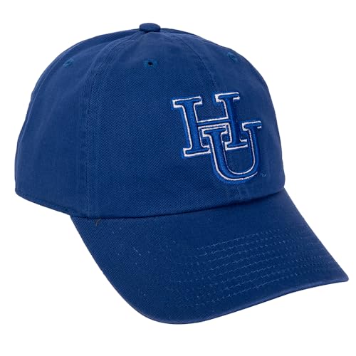 Gorra bordada ajustable azul con cierre de tela