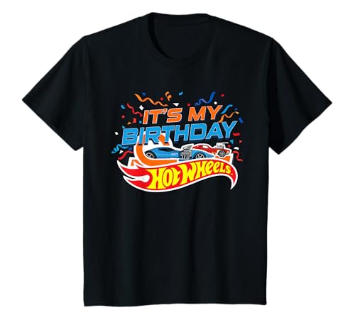 Kids Hot Wheels Its My Birthday Confetti T-Shirt