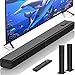 JAJALUYA Sound Bar, 60W Bluetooth V5.3 Soundbar for TV, 2-in-1 Home Speaker System, ARC/OPT/AUX/USB Connections, Wall Mountable for PC/Projector