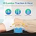 comrelax Vibration Massage Mat with Heat, Full Back Heating & Lumbar Traction, Back Massage Chair Pad for Seniors, Office Workers, 3 Intensities & 2 Heat Levels, Fatigue & Pain Relief in Office, Home