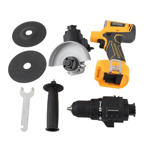 20V sans fil Power Tool Combo Kits de perceuse électrique Angle Grinder 2-en-1 sans fil Power Tool...