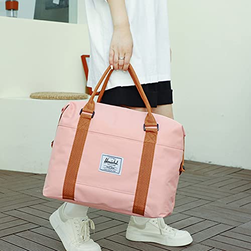The Tote Bag Personal Item Travel Bag Expandable Gym Bags, Duffle Bags For Sports And Weekend Travel (Pink) #TOP4