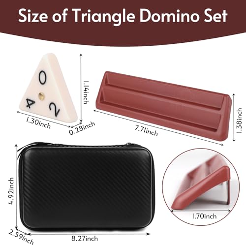 Juego de Dominó Triangular Doreimi para 2-4 Jugadores miniatura 6