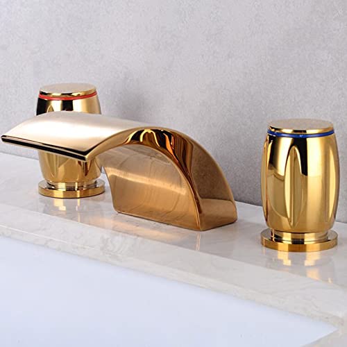 Robinet de lavabo 3 trous en laiton pour en finir avec les fuites de salle de bain