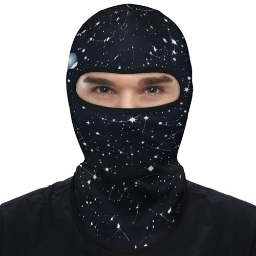 Balaclava Constellations para hombre y mujer, máscara facial con protección solar, transpirable, cubre toda la cabeza para senderismo, ciclismo, correr y conducir