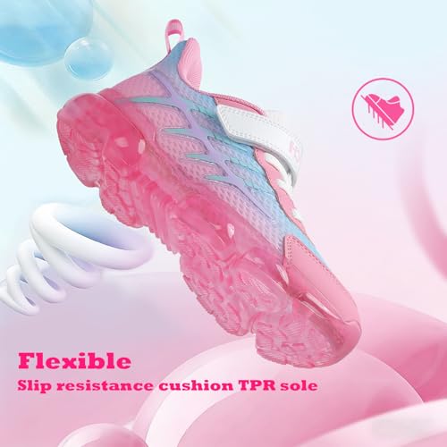 Image of JMFCHI Boys Girls Kids' Sneakers Knitted Mesh Sports Shoes Breathable Lightweight Running Shoes for Kids Fashion Athletic Casual Shoes