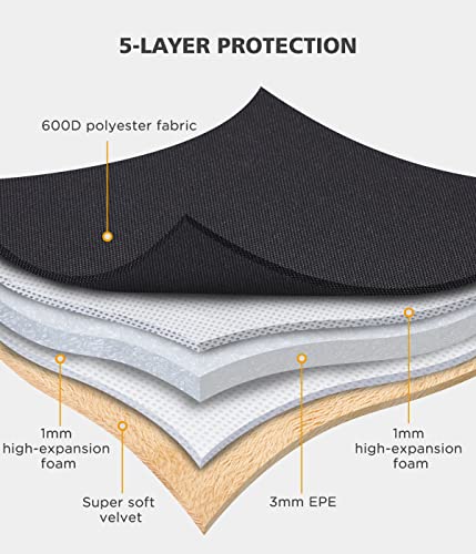 Kizuna 9.7-11 Inch Tablet Ipad Pro Sleeve Laptop Bag For 11" Ipad Pro M2 2022/10.9" Ipad Air 5/10.9" Ipad A14/ Ipad 10 Gen/10 Microsoft Surface Go 2/10.5" Samsung Galaxy Tab S4|S6,Black #TOP3