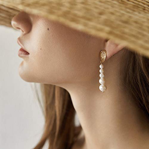 Boucles d'oreilles pendantes vintage en perles pour femme ZYFSHA