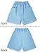 Happy Cherry Baby Girl's High Waisted Flare Leg Denim Shorts Toddler Comfy Loose Casual Jean Pant Kid Girl Fashion Baggy Summer Shorts