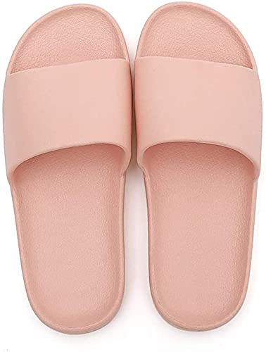 Tophacker Women's Shower Sandal, Shower Slippers for Woman Indoor, Non-Slip Beach Pool Slides, Lightweight Bath Slippers, House Slipper Dorms & Outdoor Use (Color : Pink, Size : 40 M EU)
