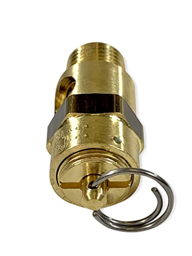 Brass, 1/4" Npt Industrial Soft Seat Safety Pressure Relief Valve, Made In The Usa (110 Psi / 100 Scfm) #TOP2