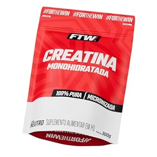 FTW Creatina Monohidratada 100% Pura - Explosão de Energia, Força e Resistência - Absorção Rápida para Ganho de Massa e Performance (Refil 300G)