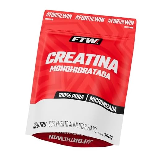 FTW Creatina Monohidratada 100% Pura - Explosão de Energia, Força e Resistência - Absorção Rápida para Ganho de Massa e Performance - Refil 300g