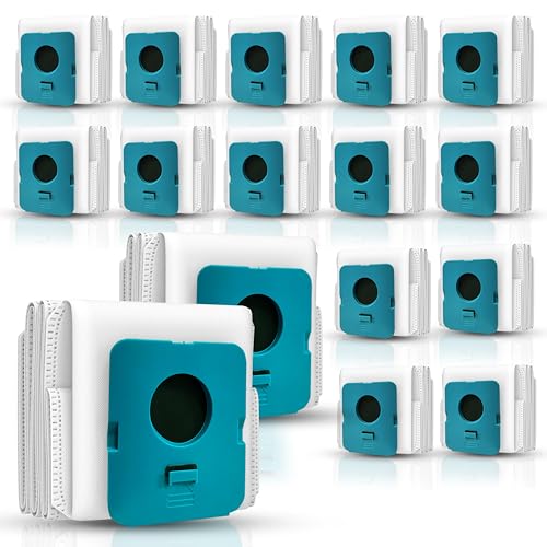 FAMELEC 16 Pack Replacement ADB953 Dust Bag for Samsung Bespoke Vacuum Bags Compatible with Samsung Bespoke Jet Cordless Stick Vacuum Cleaner with All In One Clean Station Fit for Vacuum Bag
