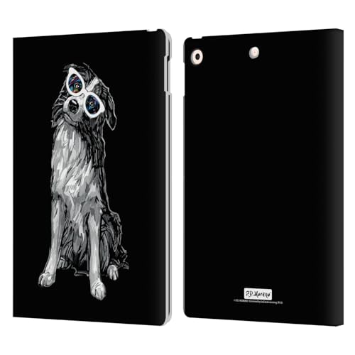 Housse iPad 10.2 Border Collie protège l'écran des rayures avec cet étui en cuir