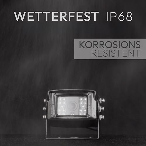 VSG24 Rückfahrkamera 7' Transporter-Set Transit inkl. Kamera, Monitor, Kabel - Wasserdicht...